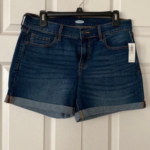 NWT Old Navy Mid-Rise Wow Jean Shorts for Women -- 5-inch inseam, Size 8